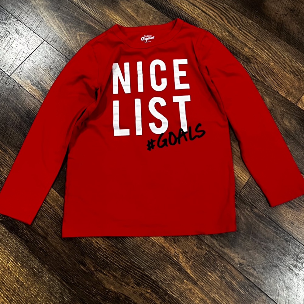 Boys long sleeve Christmas shirt